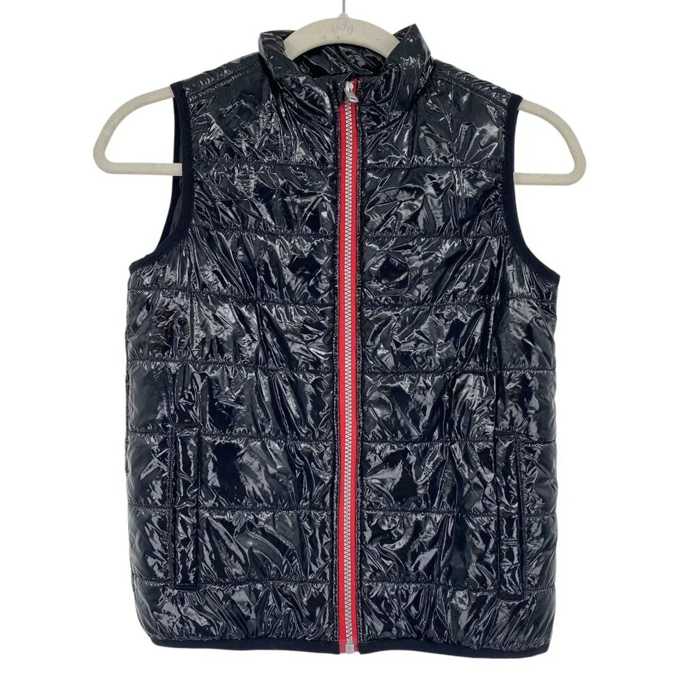 Calvin Klein Kids Youth Size 7 Black Shiny Puffer Vest